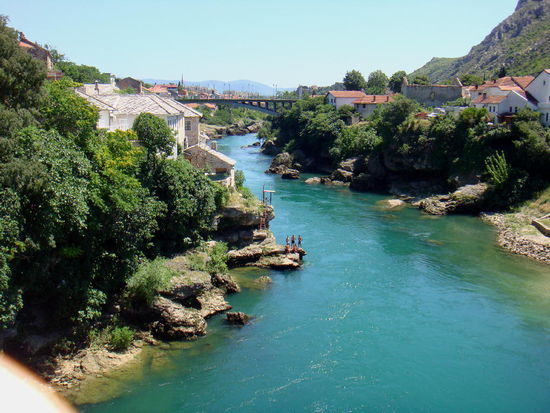 2009 - Mostar; der friedliche Neretva-Fluss