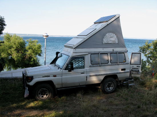 zurück in Kroatien finden wir etwas ausserhalb von Split ein kleines Autokamp...