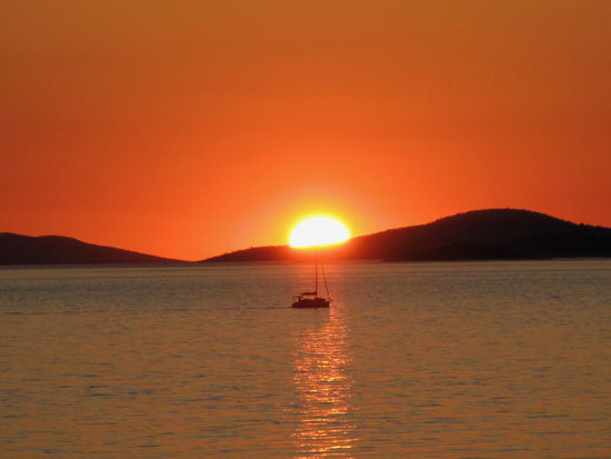 aufs Meer schauen, Sonnenuntergang geniessen und träumen... 2. Abend...
