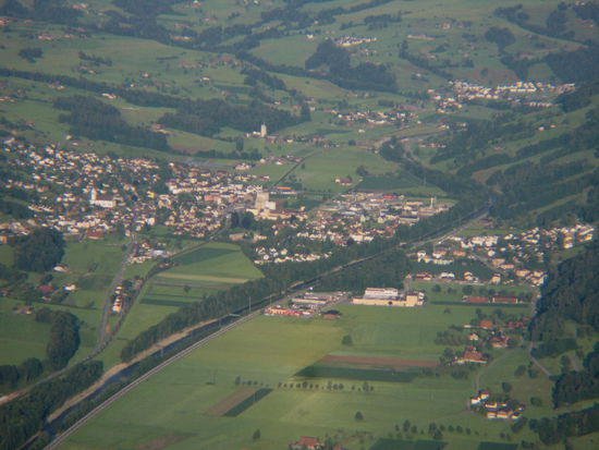 Blick auf Malters....