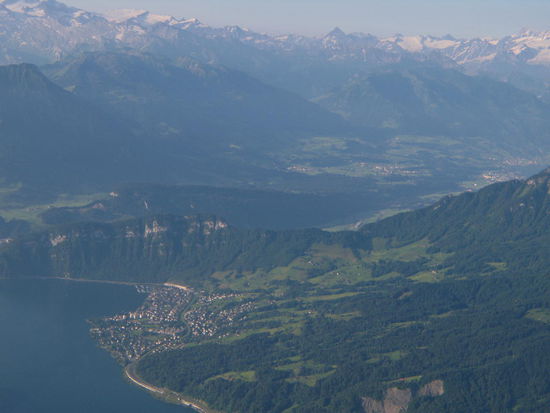 Hergiswil mit Lopper und Pilatushang...