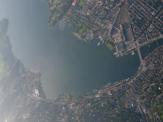 das Luzerner Seebecken aus der Vogelperspektive...