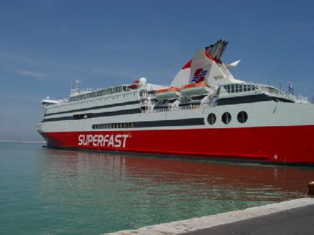 Ancona 2005 - SUPERFAST-Ferries; das Fährschiff