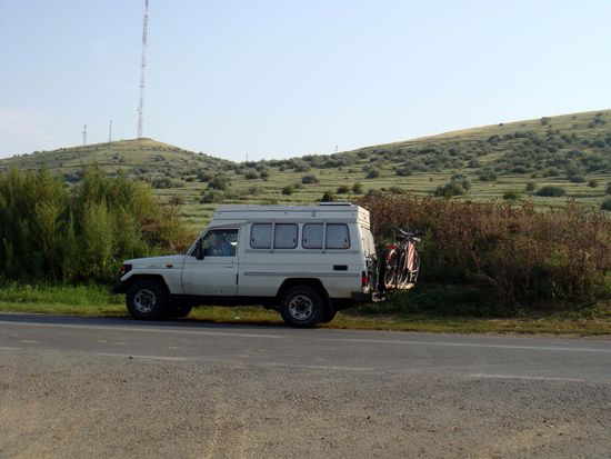 2010 - unterwegs nach Tulcea; Leomobil hat Pause