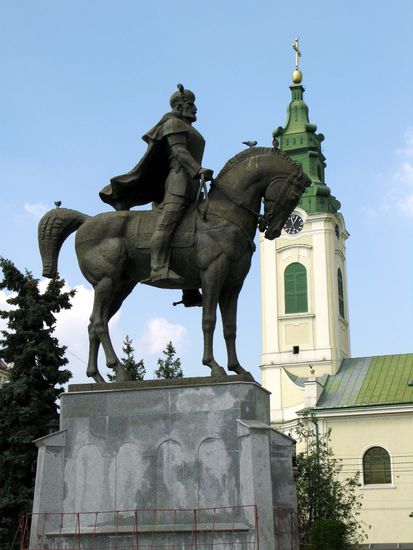 2010 - Oradea; Reiterstandbild von Mihai Eminescu
