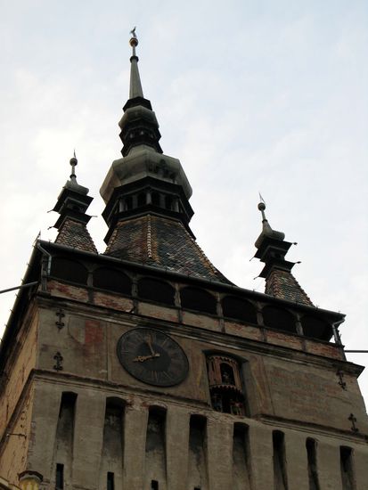 2010 - Sigishoara; der Stundturm, das Wahrzeichen der Stadt