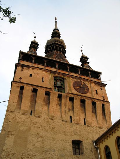 2010 - Sigishoara; der Stundturm aus der Oberstadt betrachtet