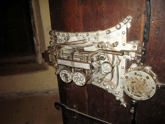 2010 - Biertan; das mächtige Türschloss