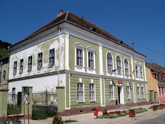 2010 - Biertan; das Schulhaus - auch heute noch in Betrieb