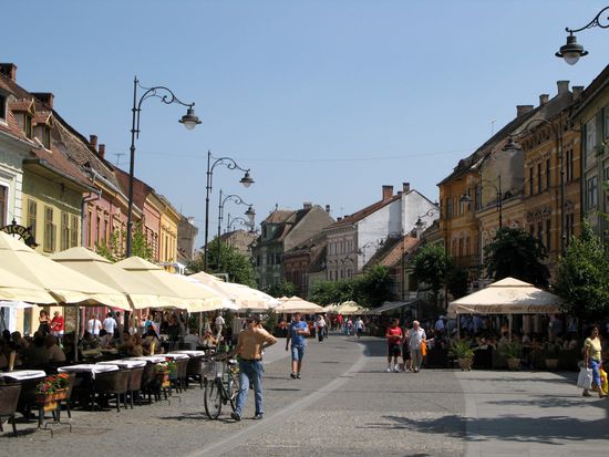 2010  - Sibiu; in der Fussgängerzone