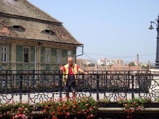 2010 - Sibiu; auch Peter testet die Lügenbrücke...