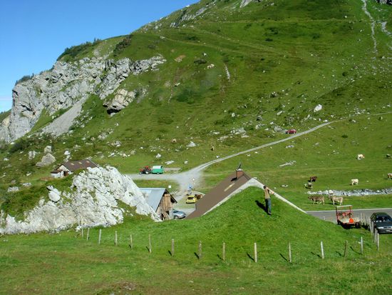 2010 - Klausenpass; die Bauern verlassem nach und nach mit ihrem Vieh die Alpen