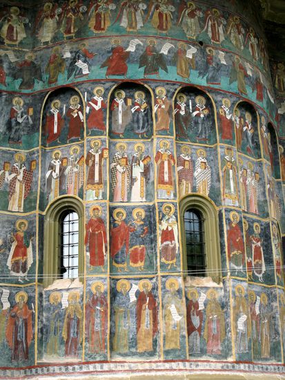 2010 - Sucevita; die schönen, gut erhaltenen Malereien