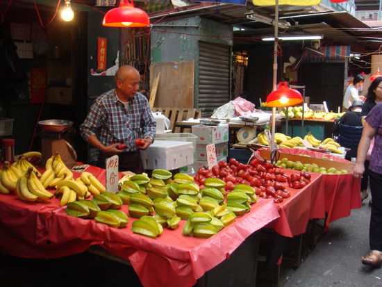 2011 - HongKong; Früchte- und Gemüsemarkt