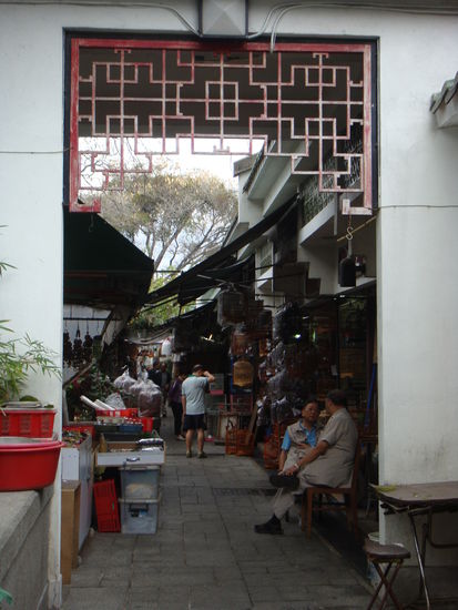 2011- Hongkong, Vogelgarten; hier ist immer Zeit für einen Schwatz
