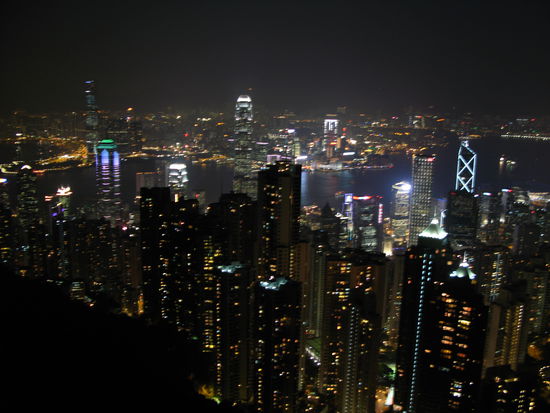2011 - HongKong; das Lichtermeer der Stadt...