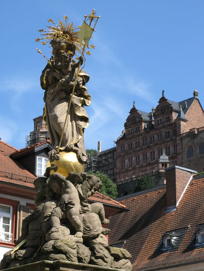 Heidelberg - Blick zum Schloss