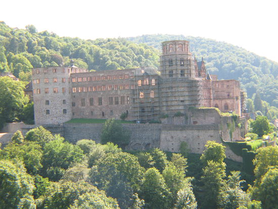 Heidelberg - das Schloss wird renoviert (ist dringend notwendig)