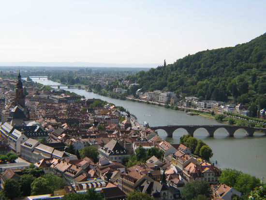 Heidelberg - Blick vom Schloss über die Stadt