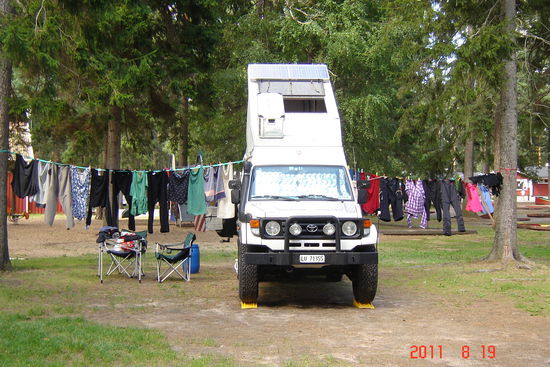 Karlstad - auch beim Campen gibt's Hausarbeit... hier das Resultat der fleissigen Hausfrau...