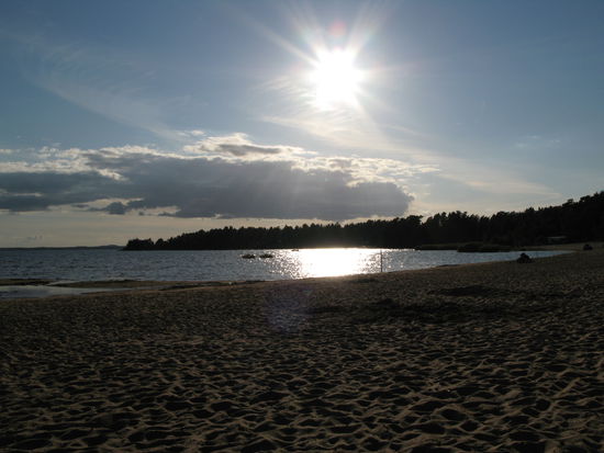 Karlstad - am Värna-See; und wiederum geht ein erfüllter Tag zur Neige.