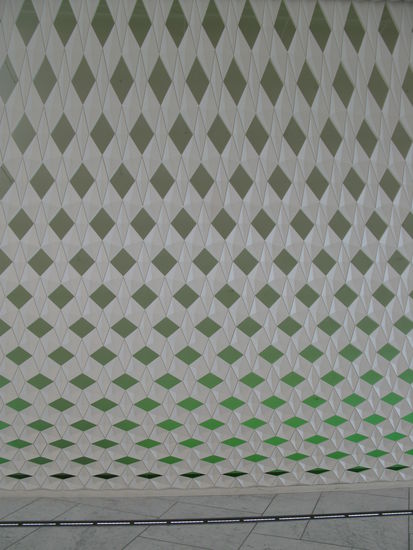 Oslo - spezielle Wandverkleidung im Innern der Oper...