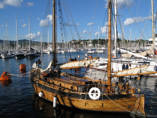 Oslo - ein Teil des Yachthafens...