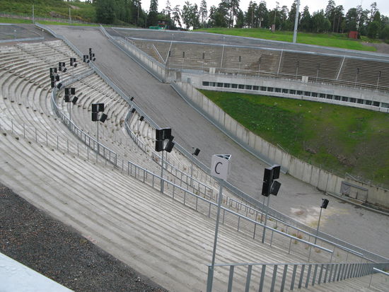 Oslo - Holmenkollen; die Publikumsränge...