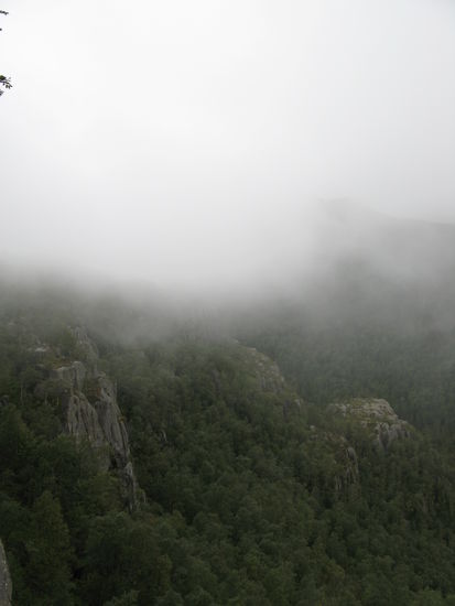 Preikestolen - der Nebel fällt wieder ein...