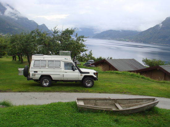 Lofthus - unser Lagerplatz für eine Nacht...