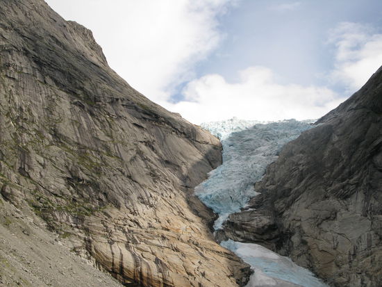 Briksdal - auch hier ziehen sich die Gletscher zurück...