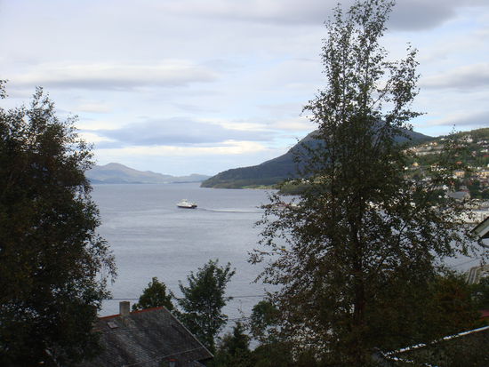 Volda - ... Blick auf den Voldsfjord...