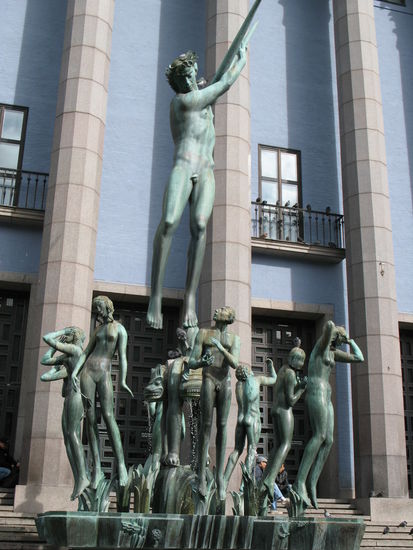 Stockholm - der Brunnen mit Orpheus...