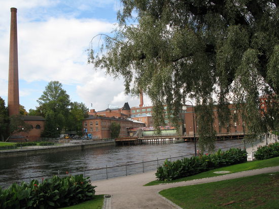 Tampere - der linke Teil ist heute ein Theater...