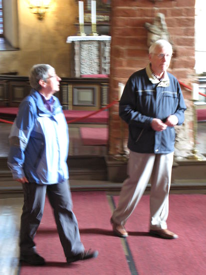 Hollola - ... ein herzliches "Dankeschön" unserm privaten Führer durch die Kirche...