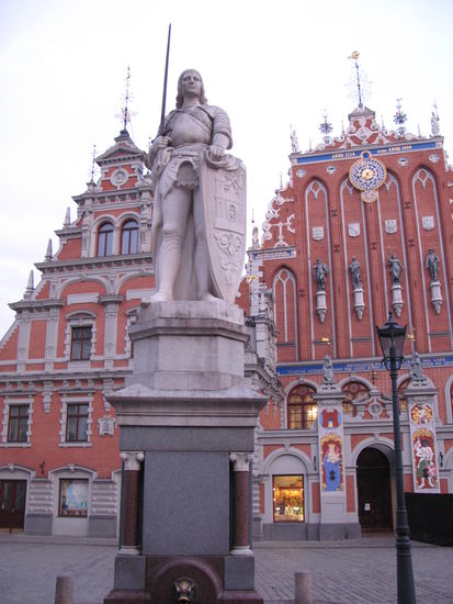 Riga - ...die Rolandstatue...