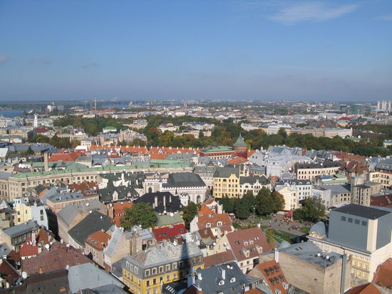 Riga - ...der wunderbare Rundblick über die Stadt...