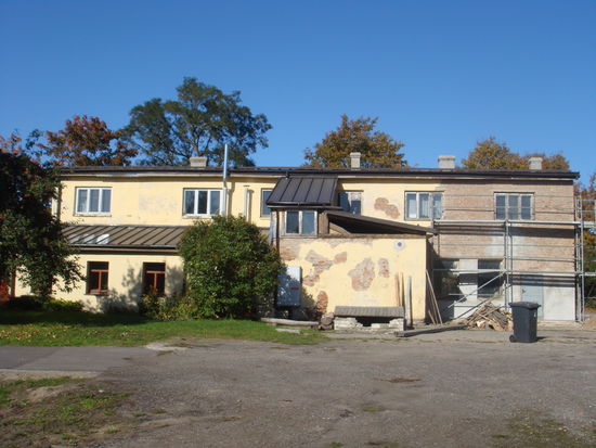 Grobina LV - ...die Rückseite des Hauses...