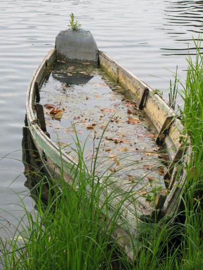 Trakai - ...das Boot ist beinahe voll und hat auch schon bessere Zeiten gesehen...