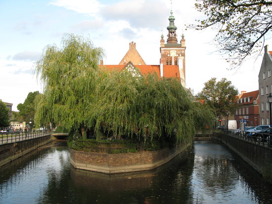 Danzig - ...der Radaunekanal führt zur grossen Mühle...