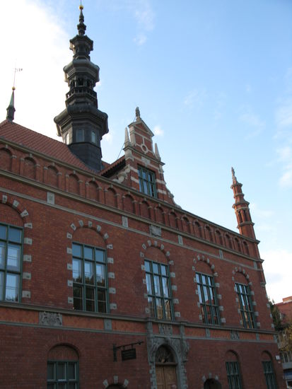 Danzig - ...das altstädtische Rathaus; erbaut 1595...