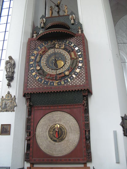 Danzig - ...Marienkirche; astronomische Uhr von Hans Düringer, Nürnberg; 15. Jh. ...