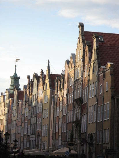 Danzig - ...die schön verzierten Häuser in der Stadt...
