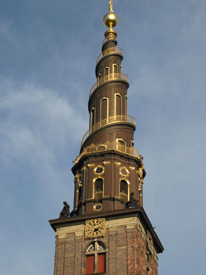 Kopenhagen - der Turm der Kirche des Erlösers