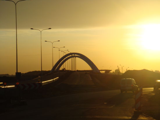 Polen - ...der Neubau von Autobahnen verursacht viele Staus, auch das GPS spielt nicht immer richtig mit...