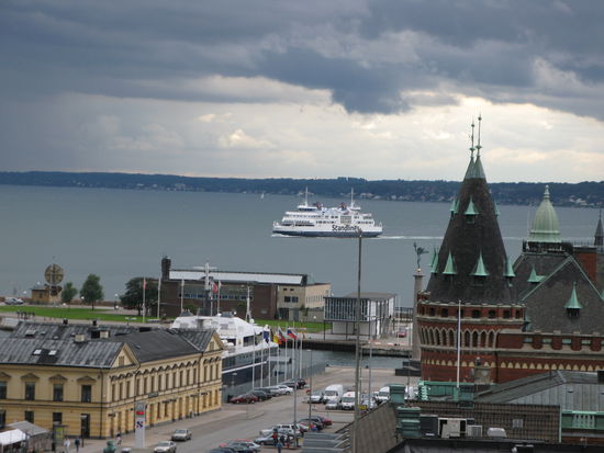 Helsingborg - Blick hinaus auf die See...