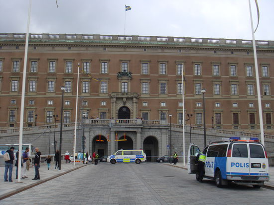 Stockholm - aufgrund der hohen Polizeipräsenz war's wohl etwas Wichtiges...
