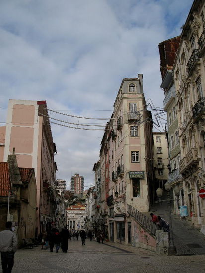 Hinein in die Fussgängerzone...