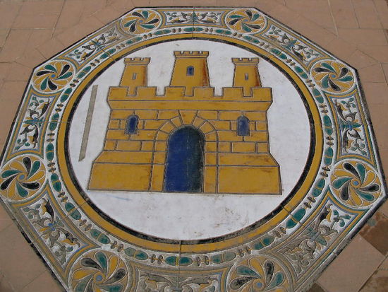 Wappen mit Keramik-Kacheln...
