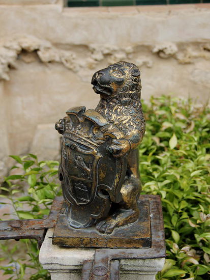 Gesehen beim Geländer des Teichs...